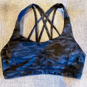 Lululemon size 8 sports bra. Camo print